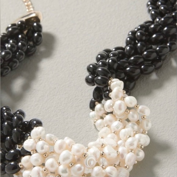 WHBM : Woven Fresh Water Pearl Necklace | NWT - Picture 2 of 7